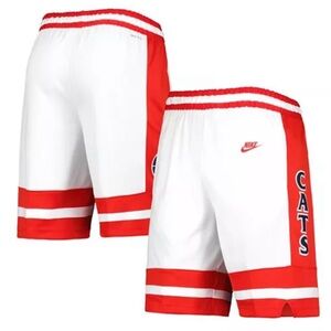 Men's White, Red Arizona Wildcats Limited Retro Performance Shorts, Small